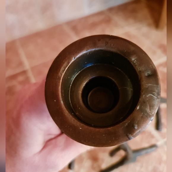 Iron Branch Taper Candleholder Rustic Cabin Decor Dark Brown - Picture 5 of 6